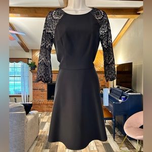 London times black lace dress